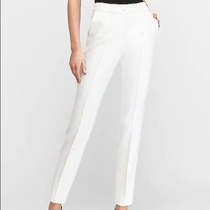 Express White Ankle Pants